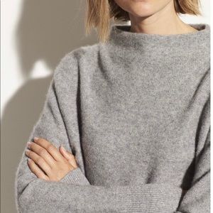 Vince grey oversized funnel neck sweater.